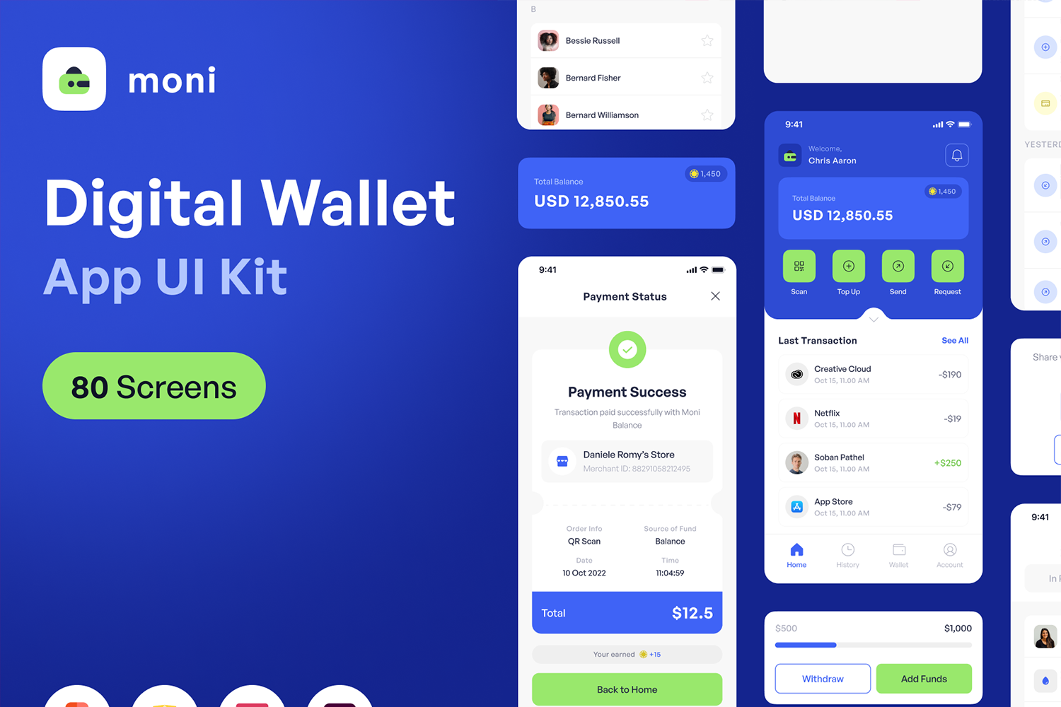 App Fig Moni Digital Wallet Apps Ui Kit Gooodme