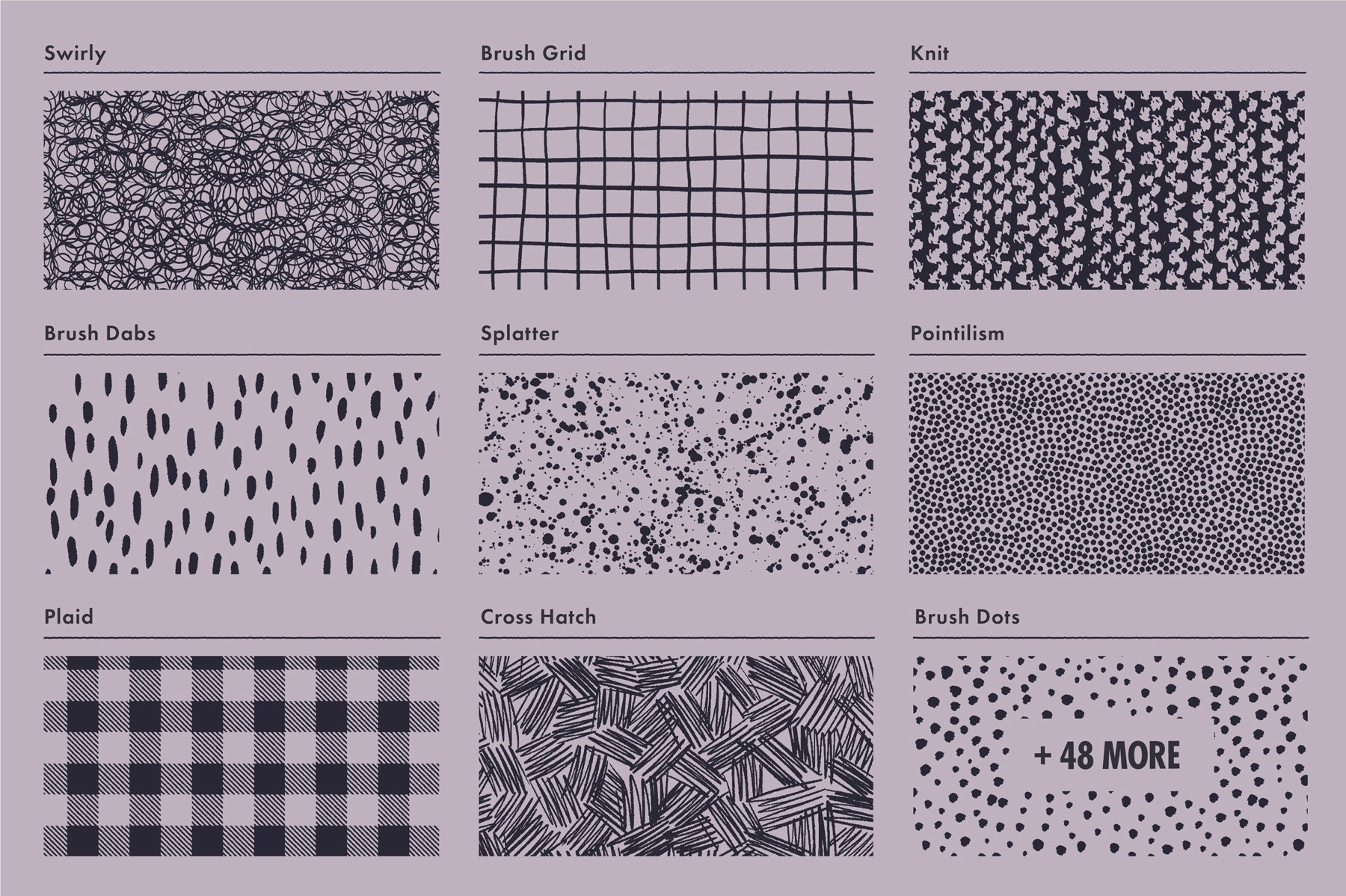 60多款裂纹颗粒线条飞溅绘画画笔AI矢量笔刷素材