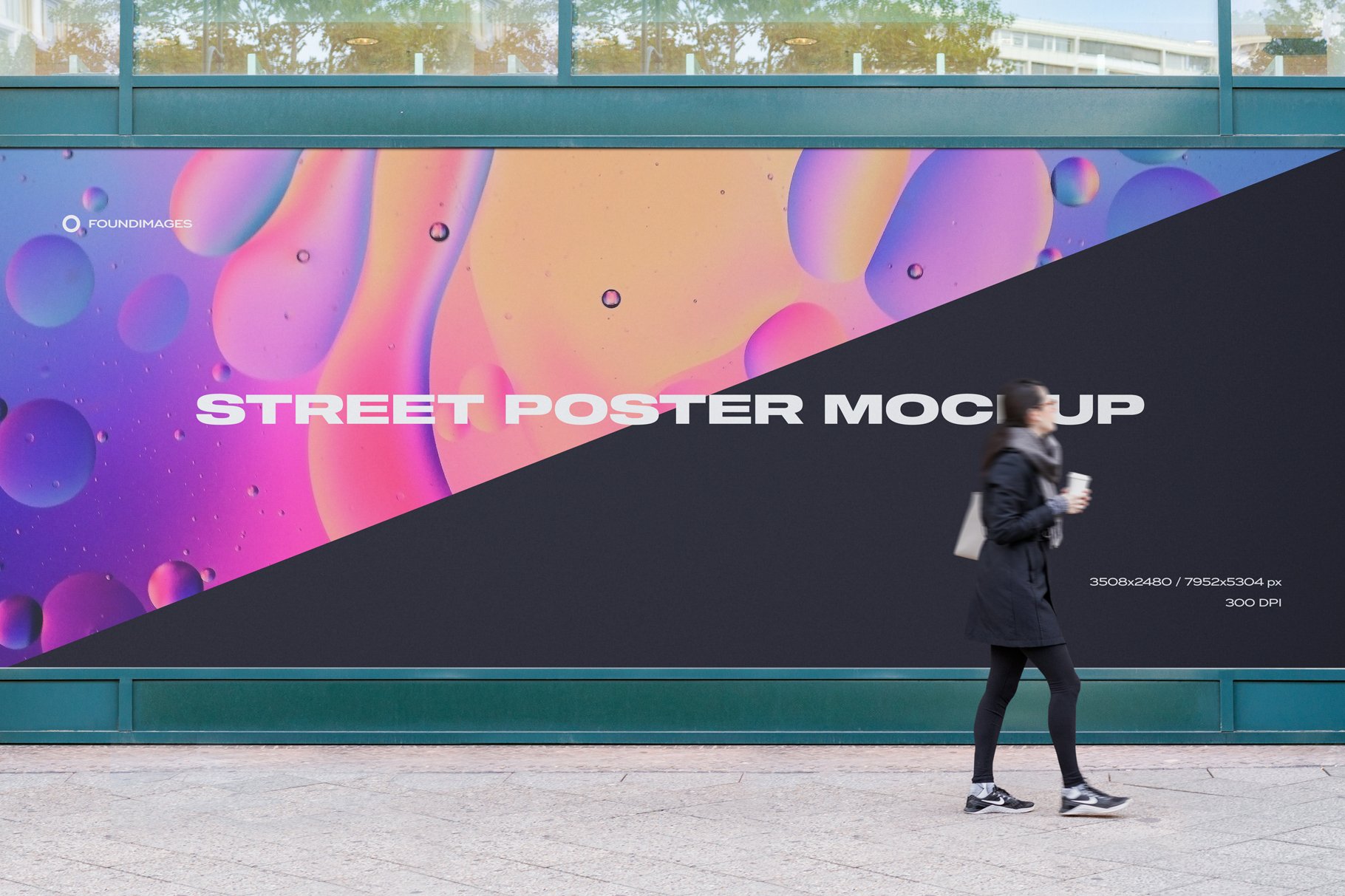 138 23款大型城市户外街头商场海报广告牌标语设计展示Ps贴图样机包 Street Mockup Ttemplate Bundle Vol.2