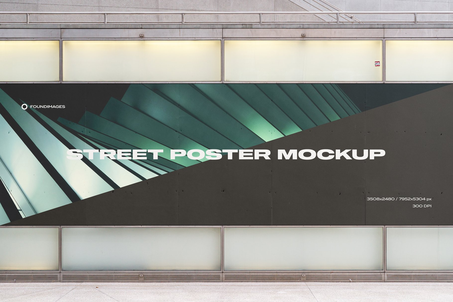 138 23款大型城市户外街头商场海报广告牌标语设计展示Ps贴图样机包 Street Mockup Ttemplate Bundle Vol.2