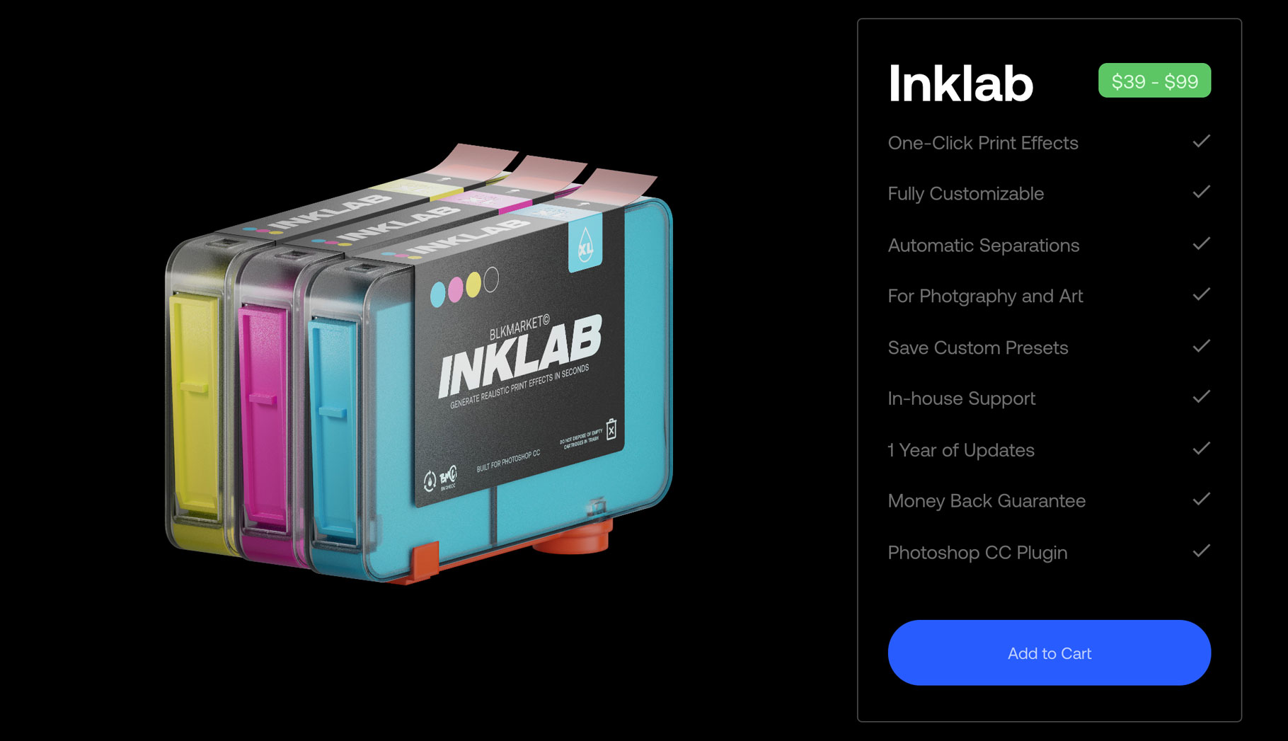 141 潮流复古图片半调RISO印刷效果生成PS扩展插件素材 Blkmarket – Inklab V1.0.3 PS CC Extension