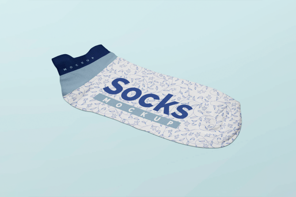 0181 2款可商用运动船袜短袜子样机socks mockup