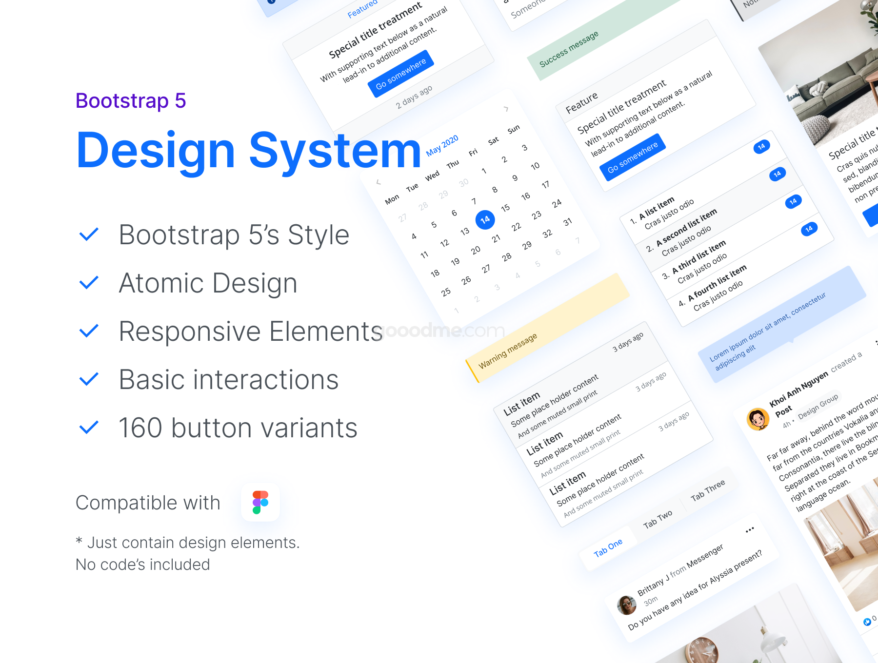 Bootstrap 5 网页界面UI设计 – 不包含代码Officience’s Bootstrap 5 Design system – no code included.zip
