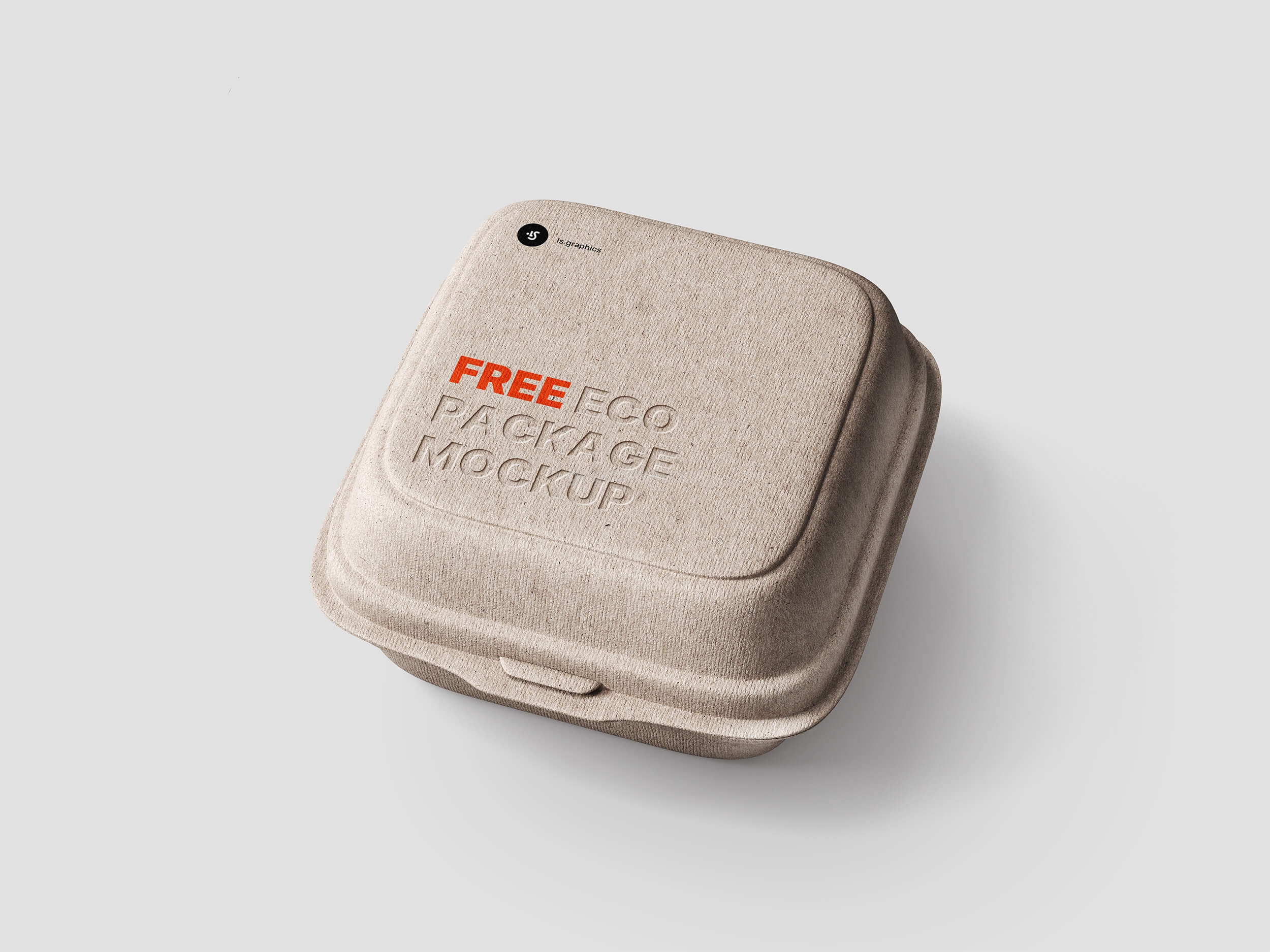 317 可商用保温泡沫盒外卖打包设计PSD样机素材 Eco Package Mockup