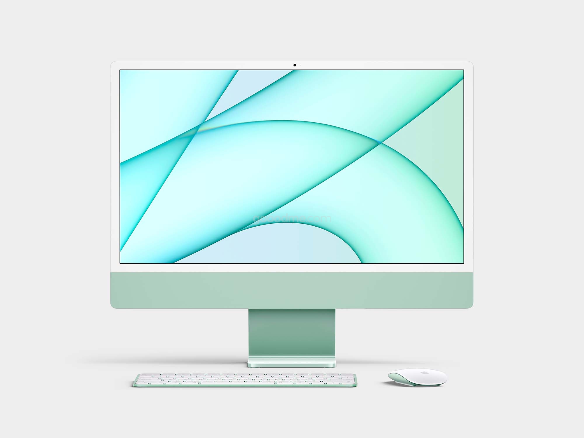 330 可商用mac电脑屏幕UI展示样机素材iMac 24-inch (2021) Mockup