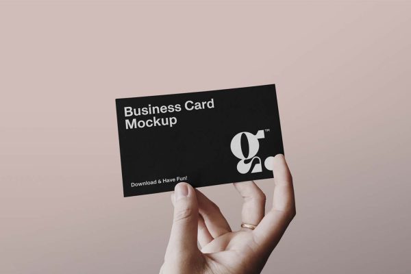406 可商用手持卡片名片PSD样机素材Business Card with Hand Mockup  yythkg.zip