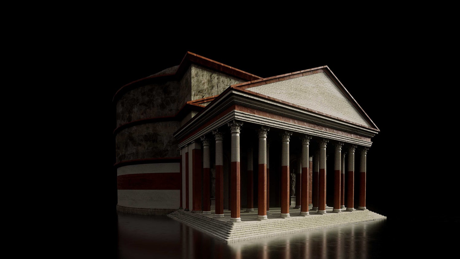 866 罗马帝国著名建筑3D模型Kitbash3D – Roman Empire