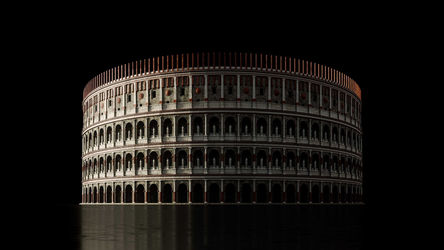 866 罗马帝国著名建筑3D模型Kitbash3D – Roman Empire