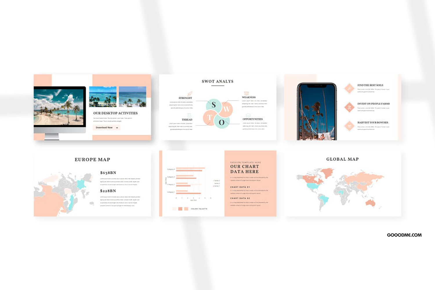 45 现代简约企业作品集图文排版设计Keynote+ppt模板 Colden – Keynote+ppt Presentation Template