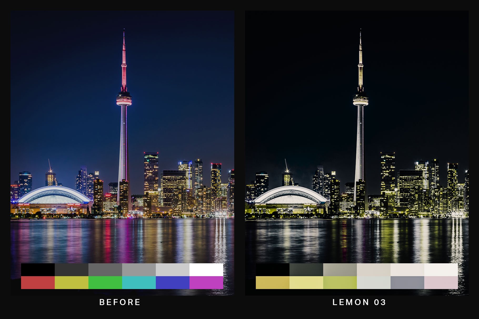 943 50个夜间城市摄影照片调色滤镜Lightroom预设&LUT 50 Urban Black Lightroom Presets and LUTs.zip