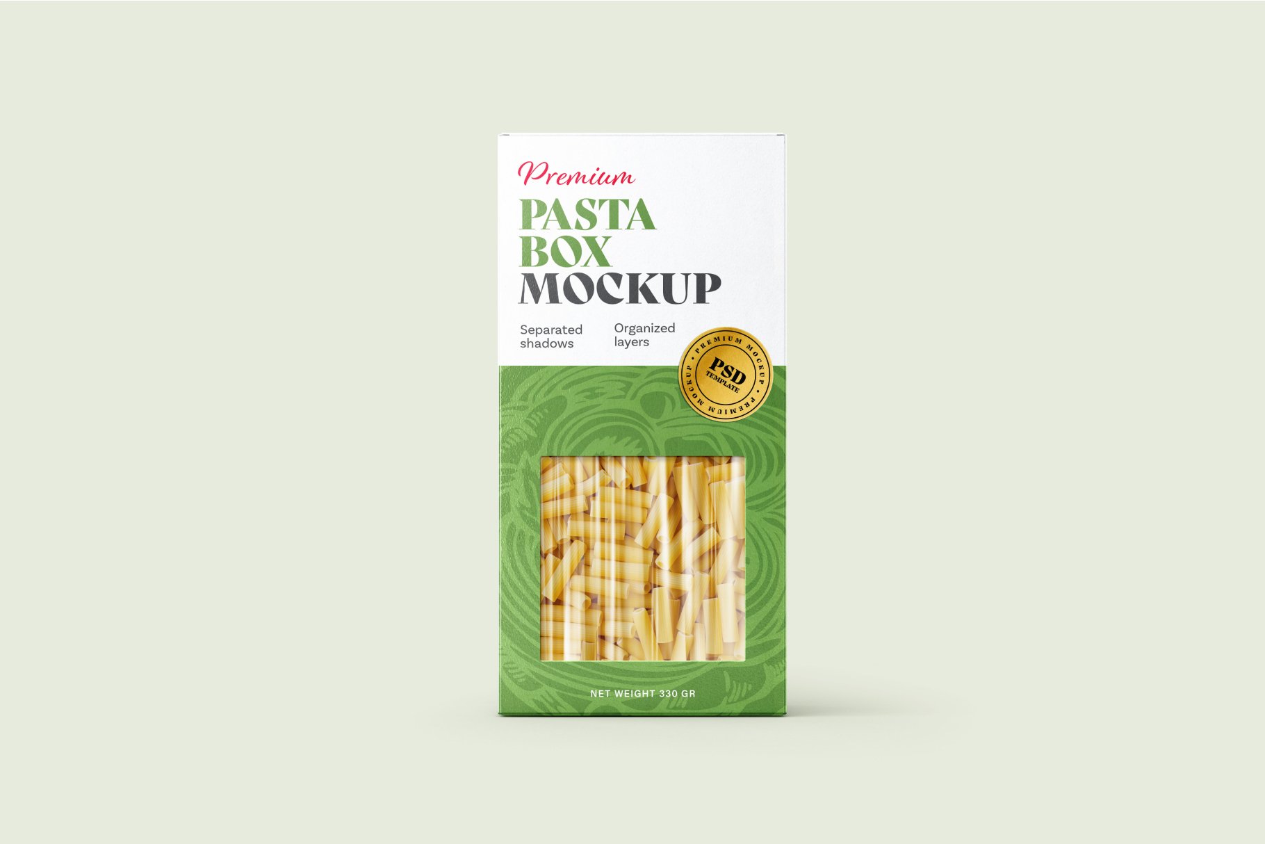 083 意大利面纸盒包装PSD样机套装 Pasta Box Packaging Mockup Set