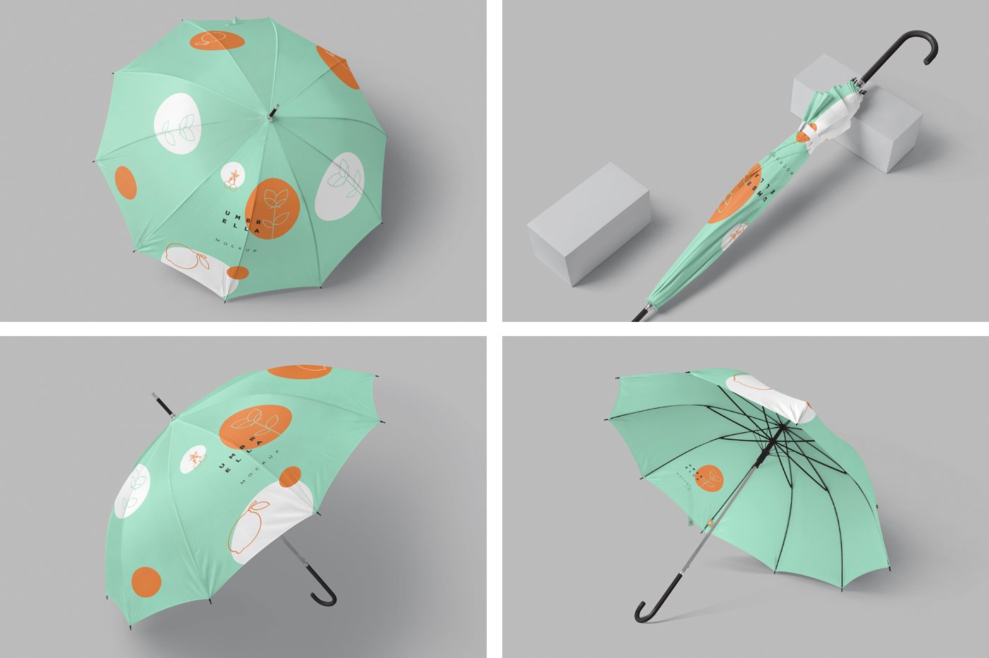 090 多角度雨伞样机 Umbrella Mockups