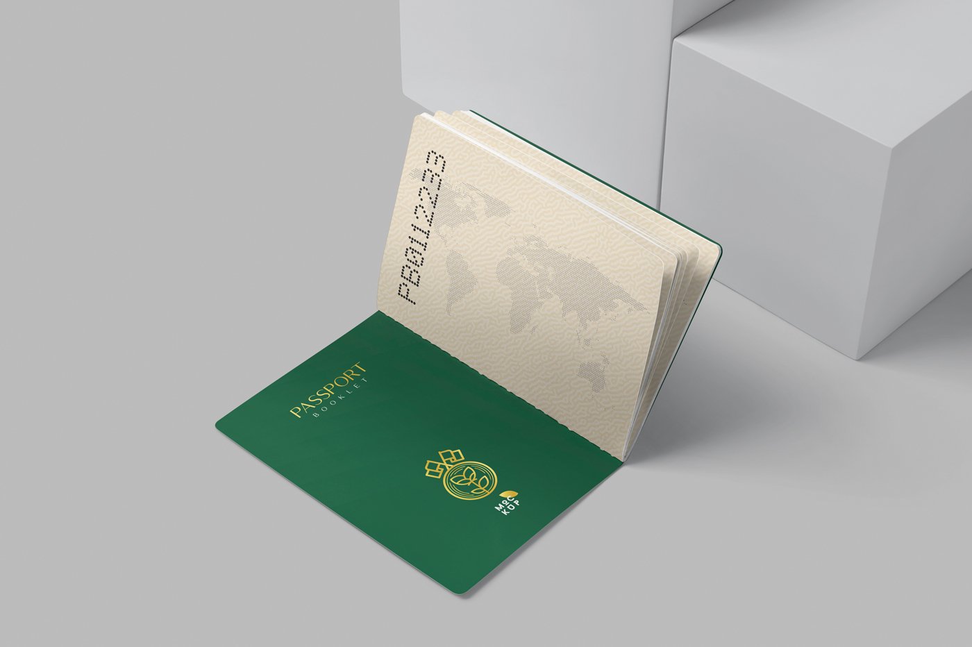 115 证件护照PSD样机 Passport Booklet Mockups