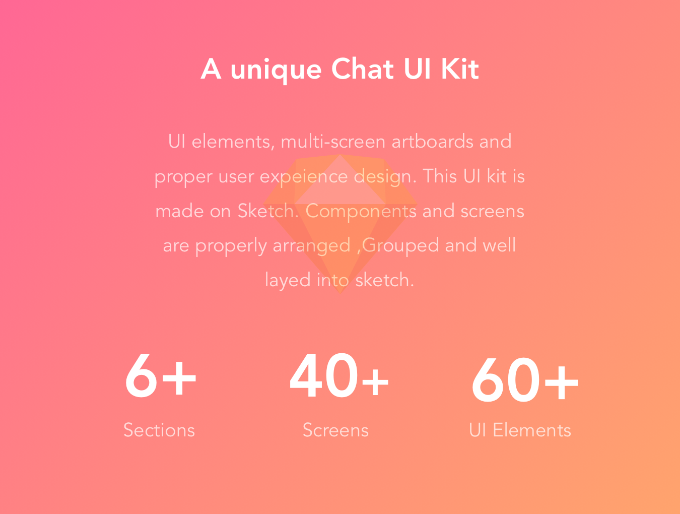 1134 40个聊天UI界面设计素材提供sketch格式 Chat More UI KIT