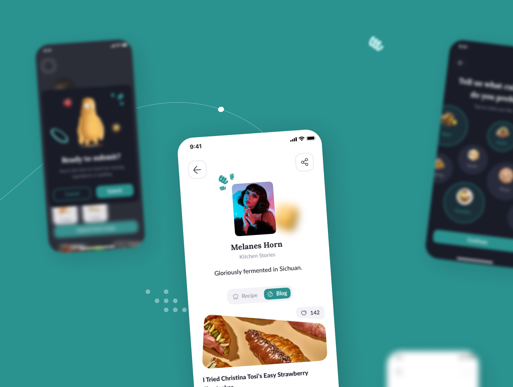 1169 美食食谱烹饪知识分享平台app界面ui设计sketch模板 Kifota – Recipes & Cooking UI Kit