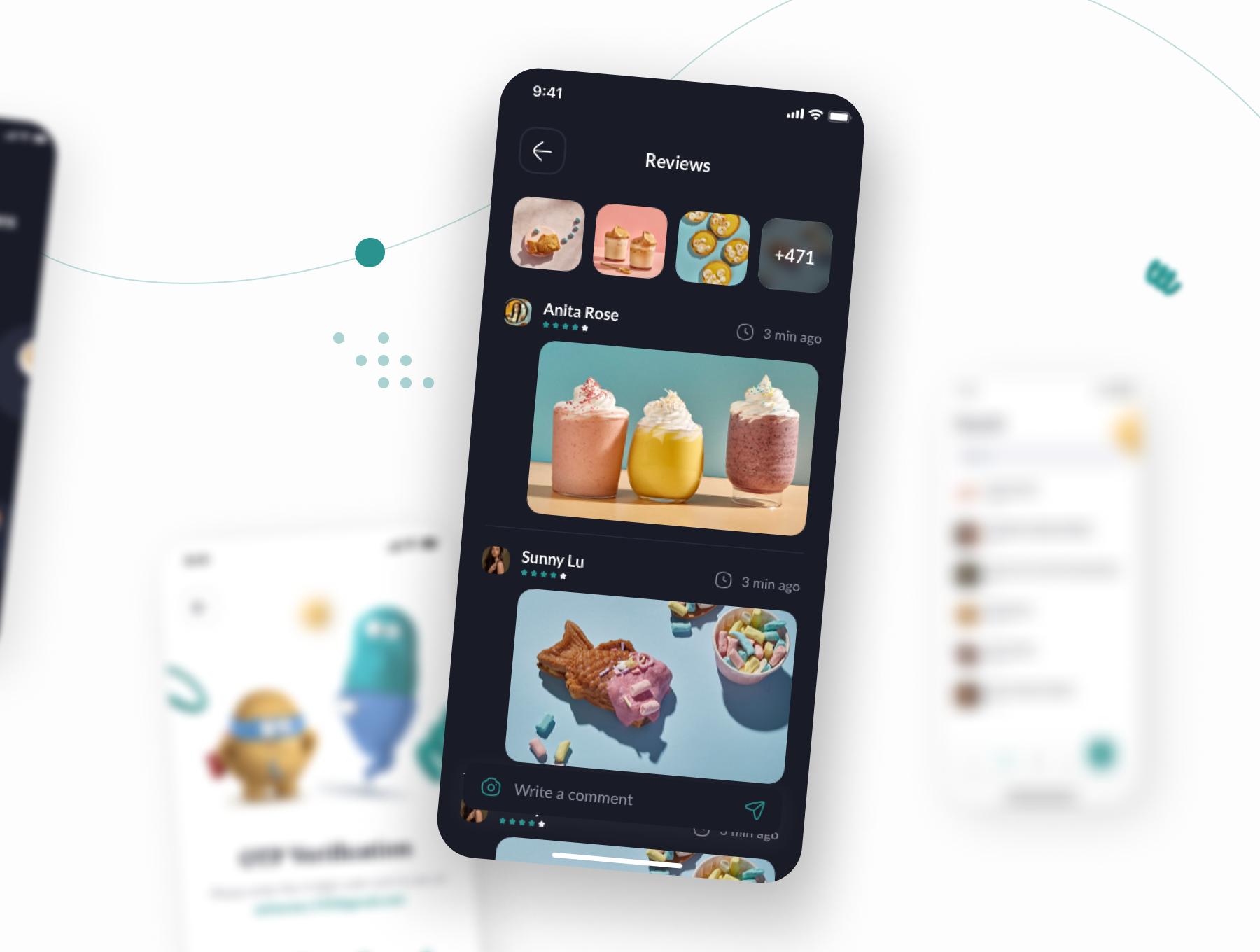 1169 美食食谱烹饪知识分享平台app界面ui设计sketch模板 Kifota – Recipes & Cooking UI Kit