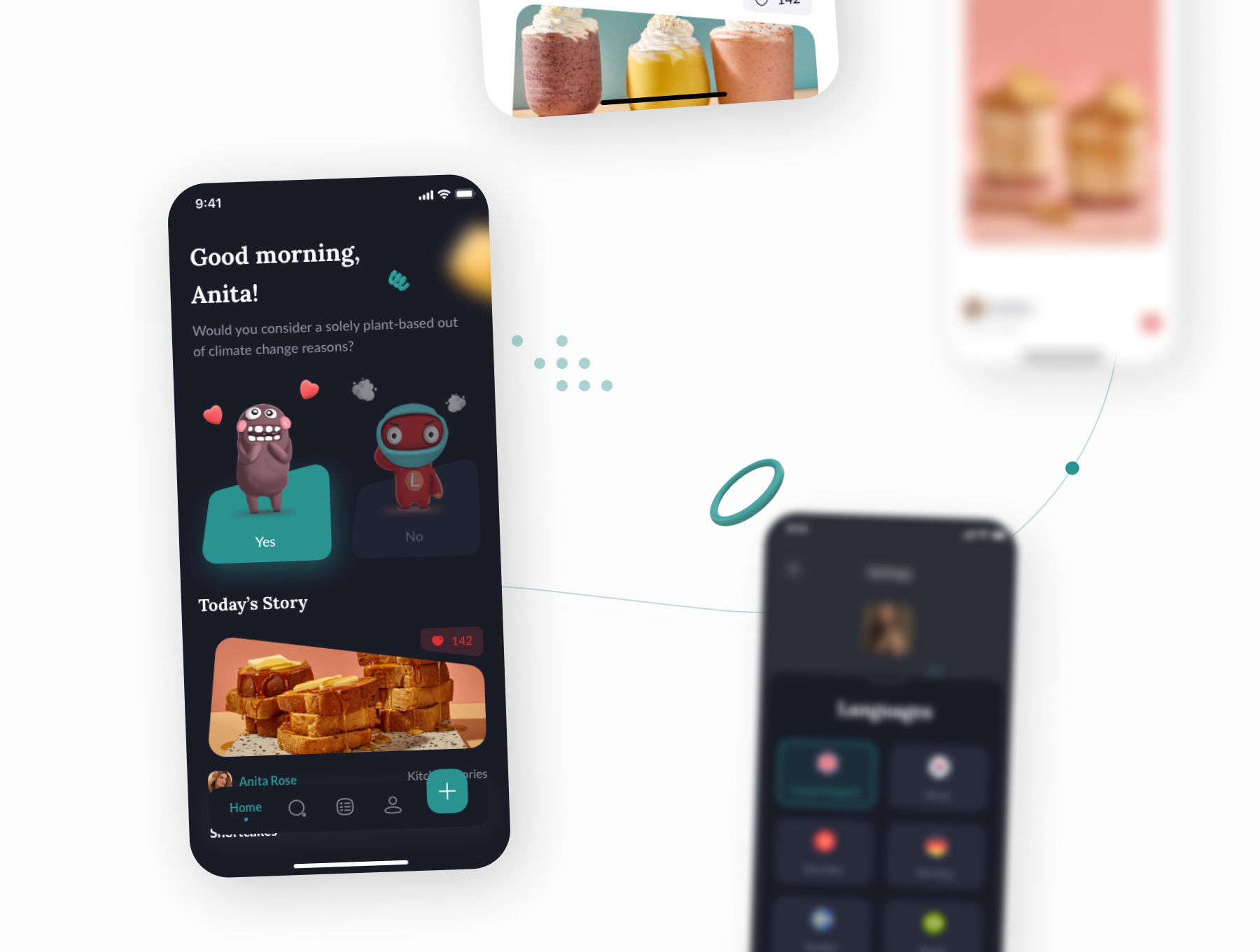 1169 美食食谱烹饪知识分享平台app界面ui设计sketch模板 Kifota – Recipes & Cooking UI Kit