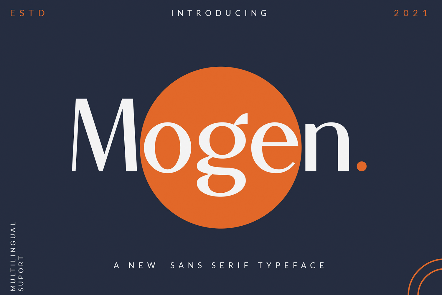 1276 优雅高级无衬线英文字体Mogen_a new sans serif typeface