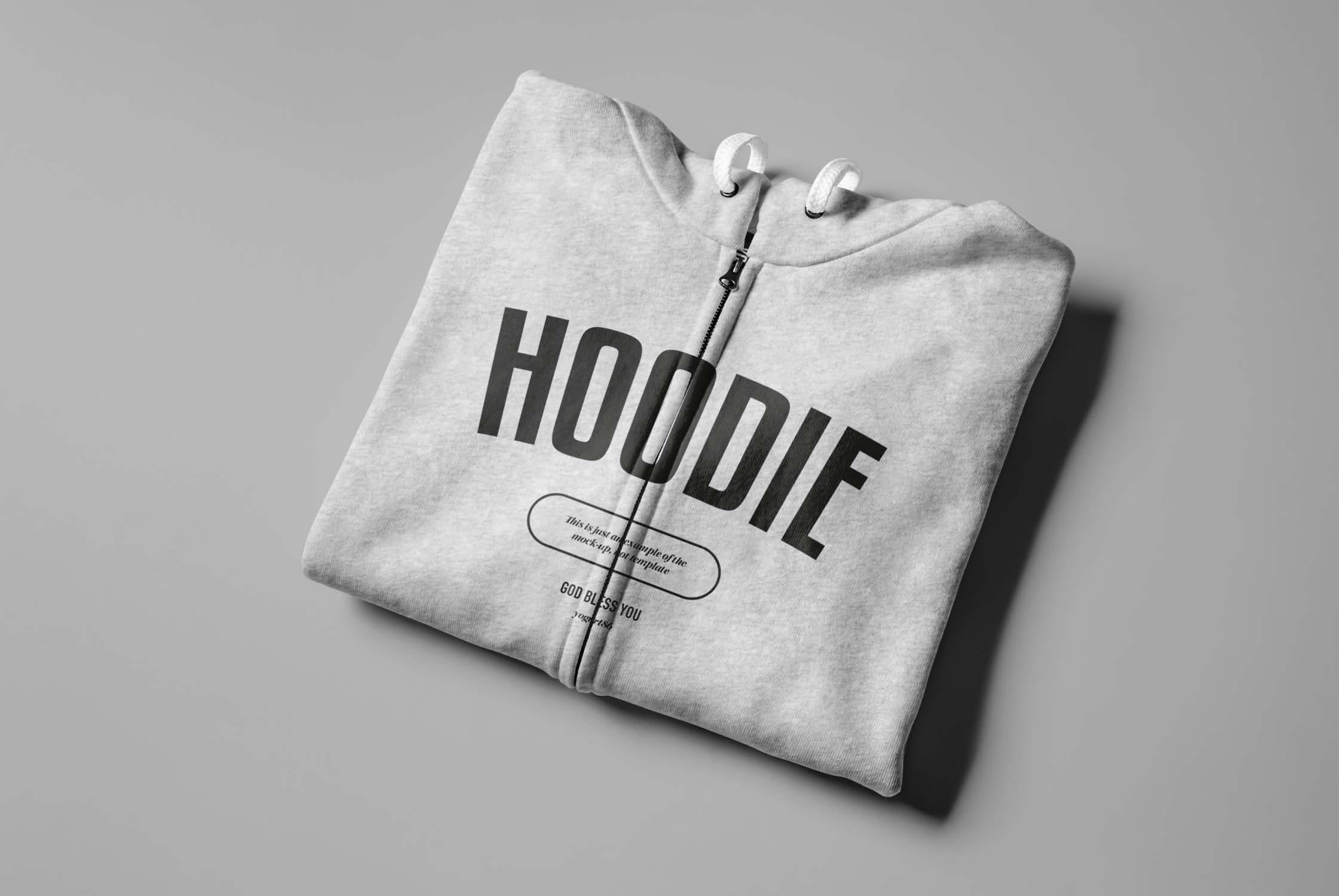 1354 连帽卫衣连帽衫PSD样机 Hoodie Mockup II