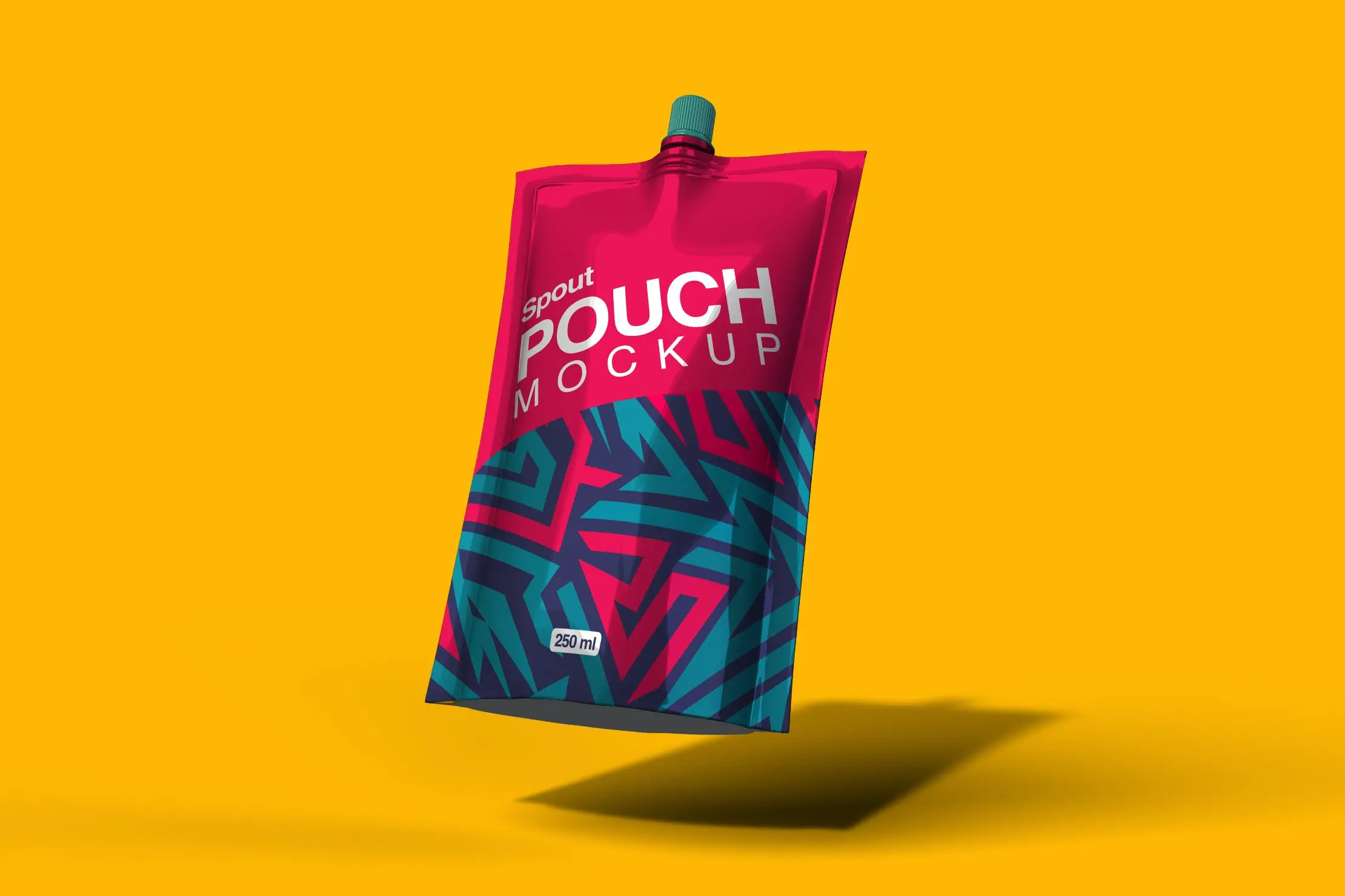 50 饮料吸嘴袋包装设计样机 Spout Pouch Mockup