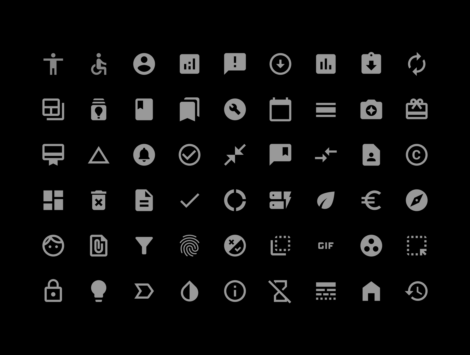 1538 7500多款Fig图标UI设计常用icon素材 +7500 Material Icons