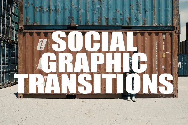 2484 社交媒体内容介绍开场视频动画AE模板 Social Graphic Transitions