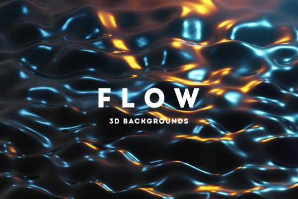 3900 25款金属液体液态背景高清素材Flow – 25 Liquid 3D Backgrounds@GOOODME.COM