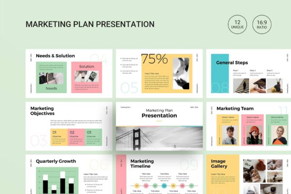 4408 现代简约活动营销策划方案提案数据汇报PPT模板 Marketing Plan PowerPoint Presentation Template@GOOODME.COM