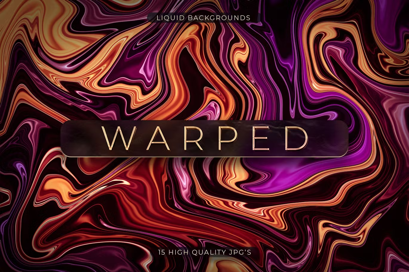 6040 创意设计扭曲-液体背景素材-Warped – Liquid Backgrounds